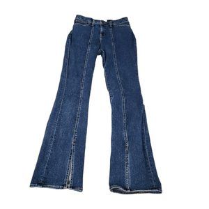 Madewell Womens Roadtripper Skinny Flare Jeans 29 Blue High-Rise Stretch